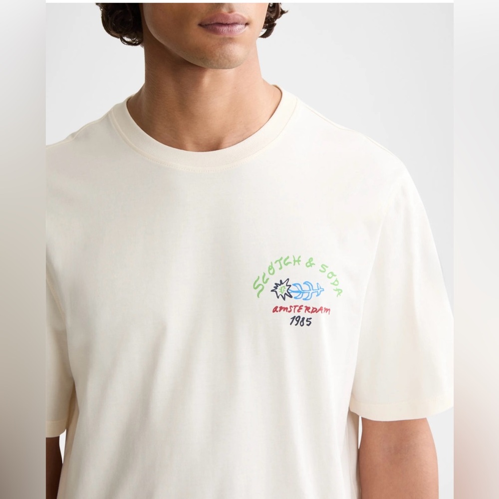 Scotch & Soda | REGULAR-FIT FRONT AND BACK ARTWORK T-SHIRT size L. Like New - Picture 2 of 3